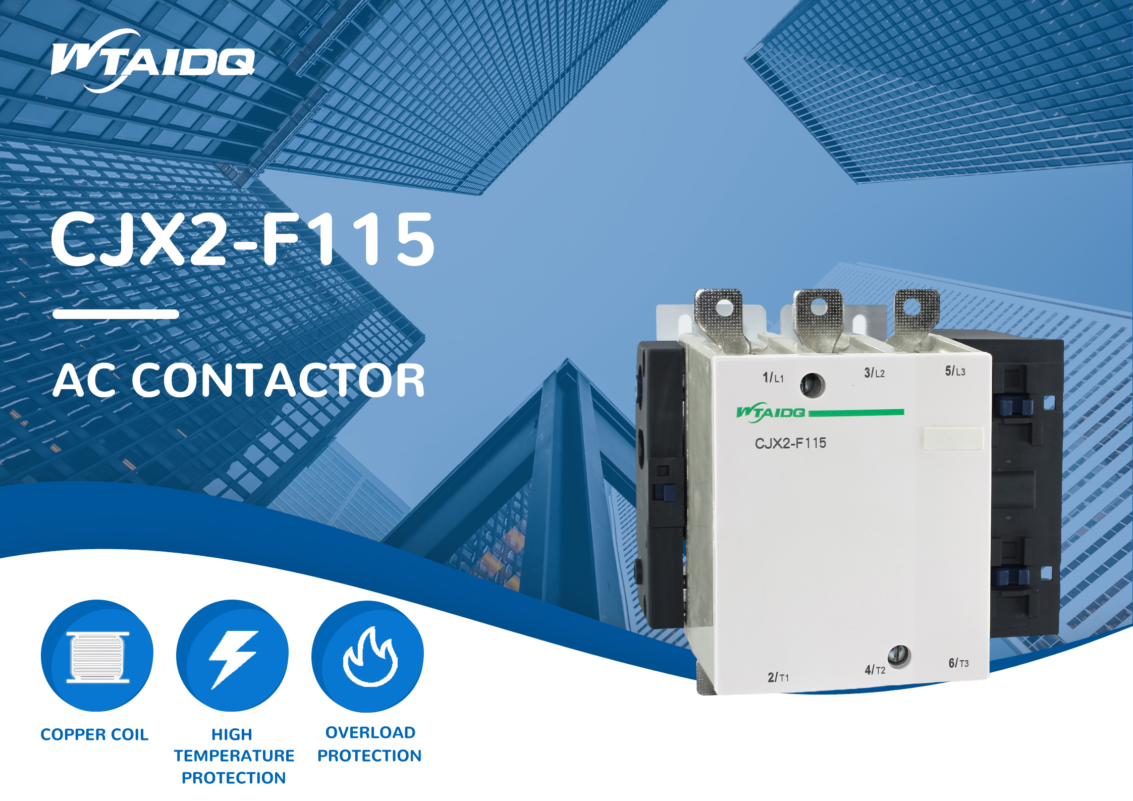 115A ac contactor factory,115A ac contactor supplier,115A ac contactor company,CJX2-F115,LC1F115,AC220V,AC380V