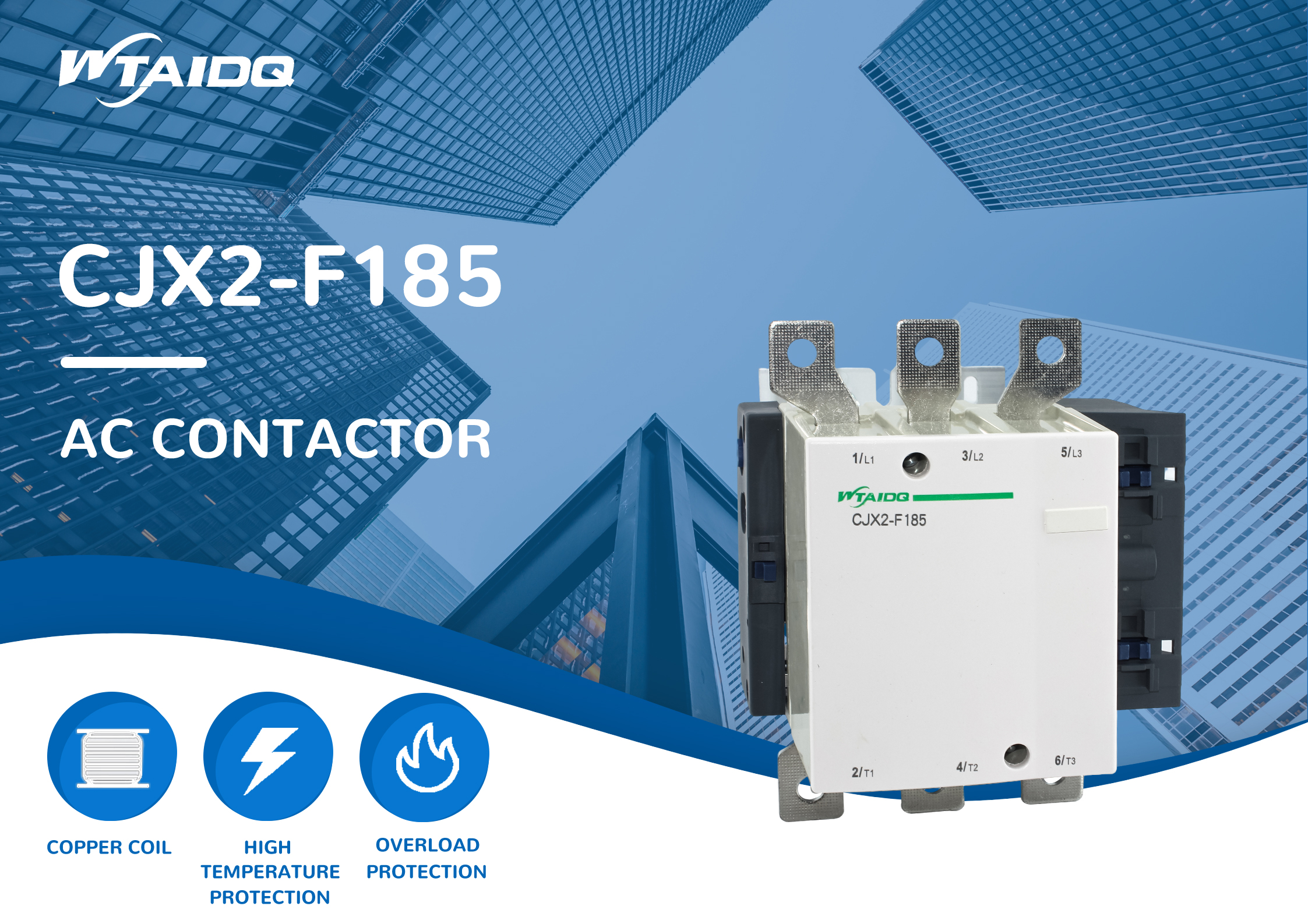 185A ac contactor factory,185A ac contactor supplier,185A ac contactor company,CJX2-F185,LC1F185